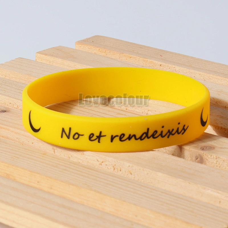 High quality custom silicone wristband health rubber silicone bracelet hand bands