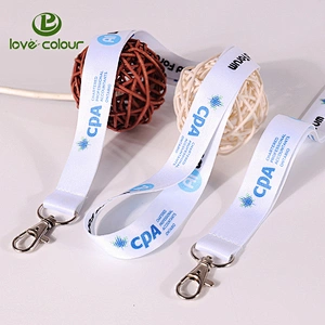 Custom polyester neck sublimation lanyards strap no minimum order