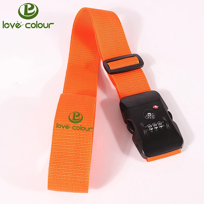 Custom Travel Luggage Suitcase Strap Backpack Belt with Lock