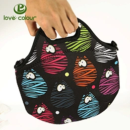 Customized insulated neoprene lunch cooler bag