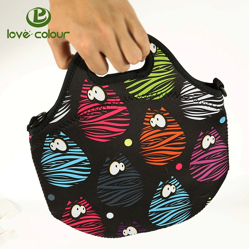 Customized insulated neoprene lunch cooler bag