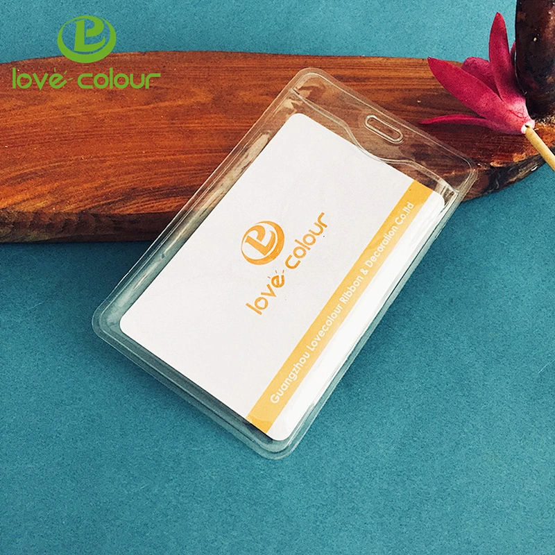 Custom plastic id card holder student name card holder