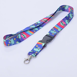 Custom polyester lanyard neck ribbon with id card holder for sport event