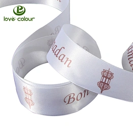 Custom printed satin polyester ribbons 1
