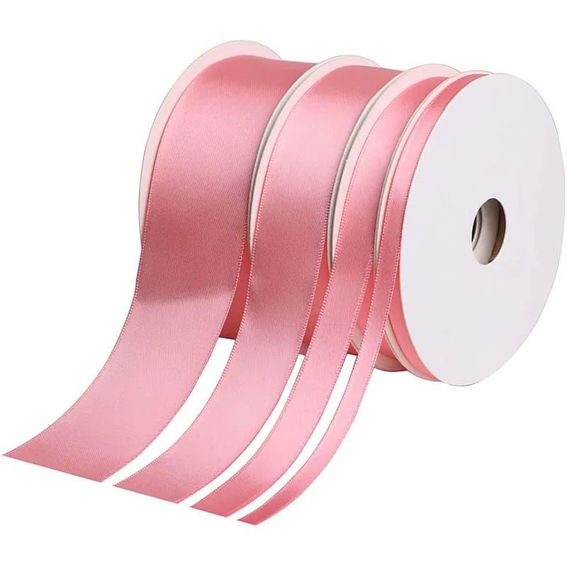 Factory OEM Printed Double/ Single Face Satin Ribbon For Wedding Christmas