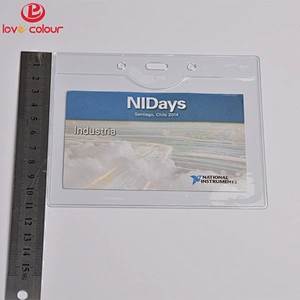 Factory custom plastic pvc name card holder pouch for sale