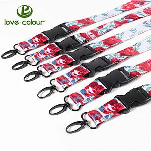Custom ID Badge Holder Polyester Neck Lanyard Strap for office employees