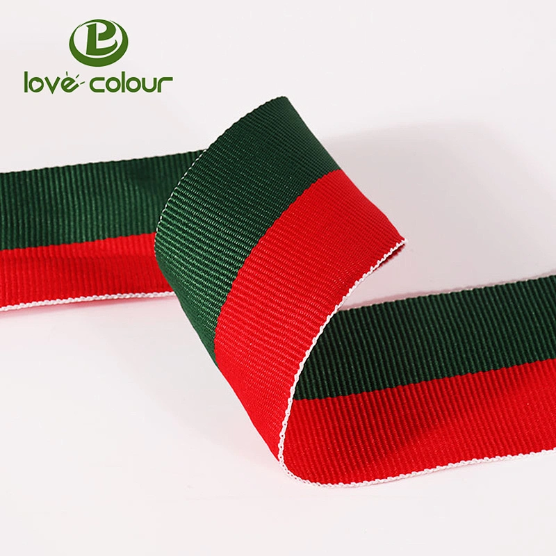Factory custom polyester webbing with silver reflective tape for safety