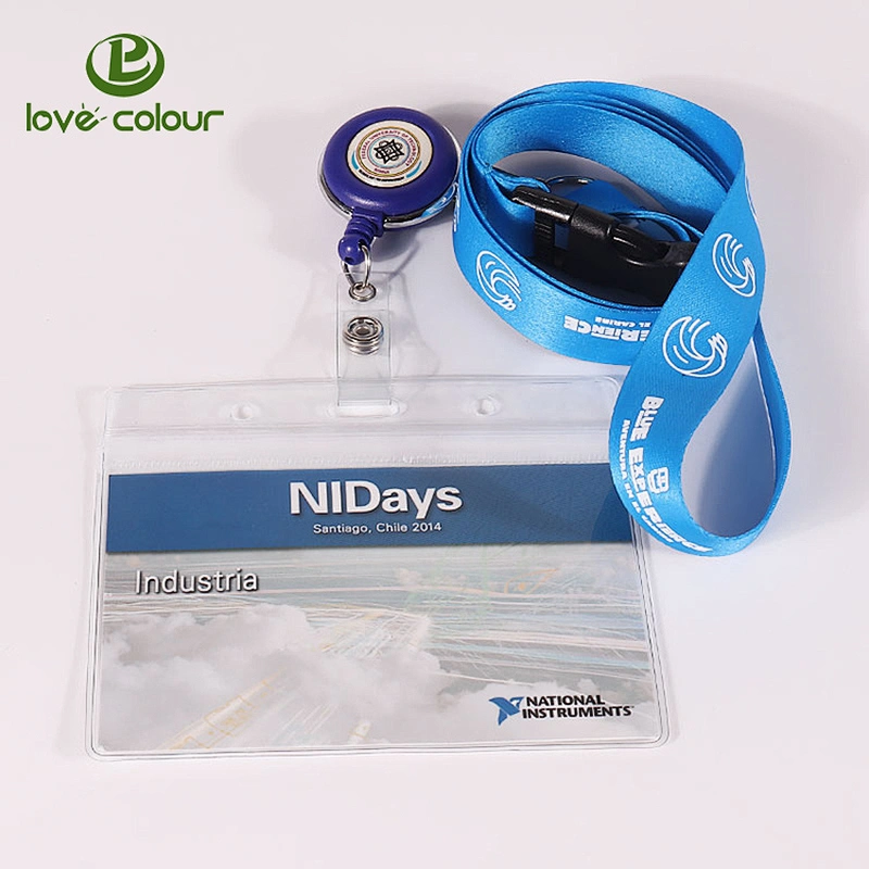 Custom make retractable reel nursing badge holders with lanyard card holder