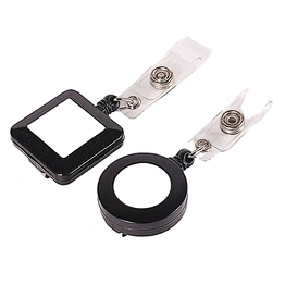 Custom plastic ID badge reel retractor