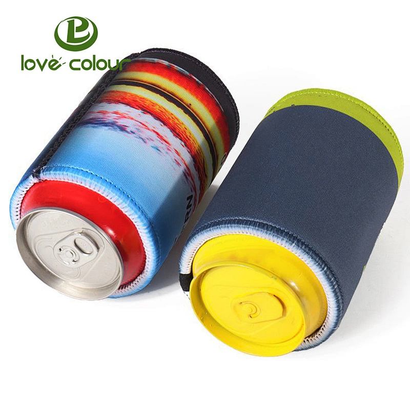 Custom promotion neoprene can cooler with printing logo