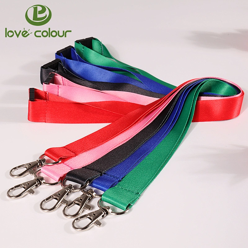 Custom Polyester Advertising Lanyard Strap with Plastic Breakaway Buckle
