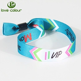 Event gift festival fabric heat transfer wristbands for sale