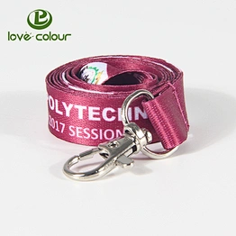 Custom festival logo printed lanyard keychain holder straps