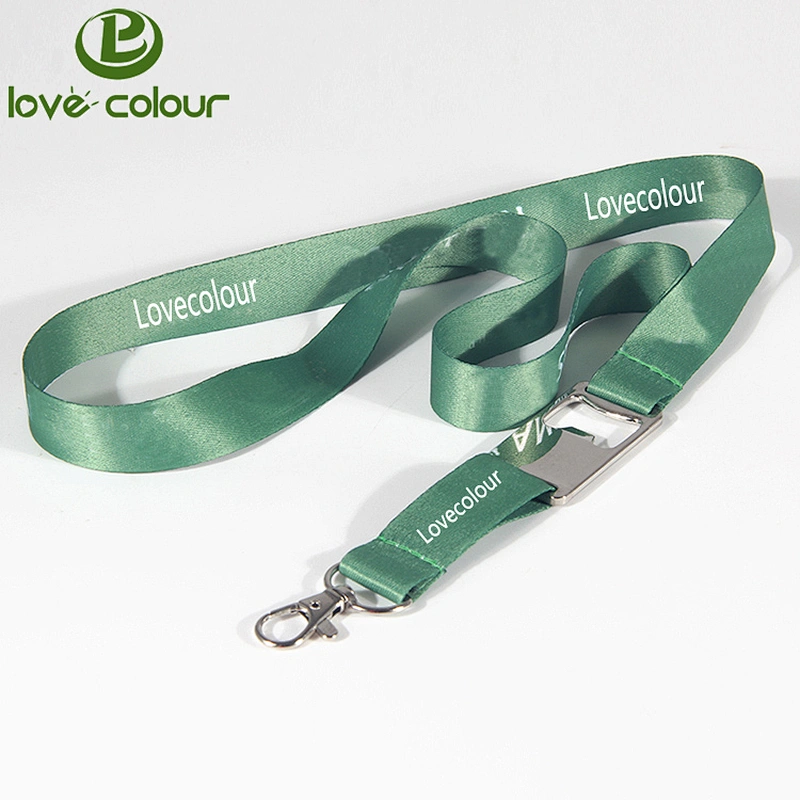 New custom polyester lanyard with plastic buckle and bottle opener buckle