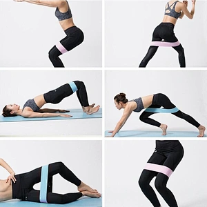 Wholesale Soft Durable Fabric Exercise Resistance Bands