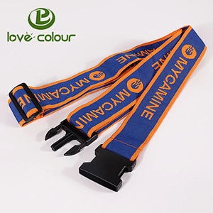 Custom Travel strap Durable adjustable luggage belt with detachable buckles