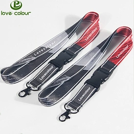 Promotional items ID card holder polyester keychain strap custom lanyard