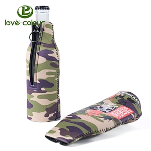 Neoprene insulated beverage wine bottle case / sleeve
