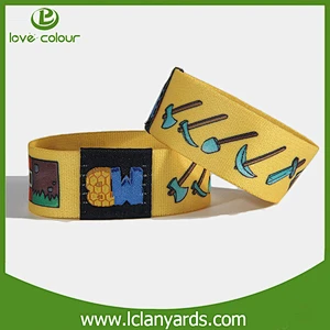 Factory directly sale cheap custom elastic wristbands no minimum