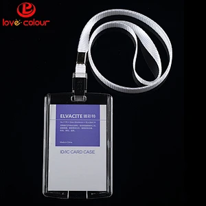Wholesale high quality office card holder with strap