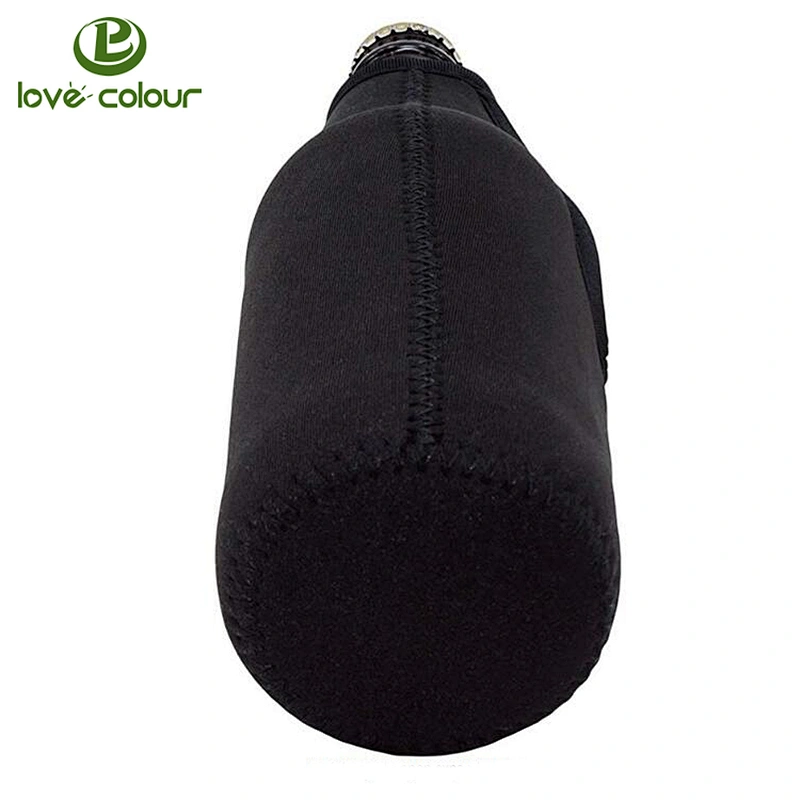 Custom blank solid color neoprene bottle holder sleeve