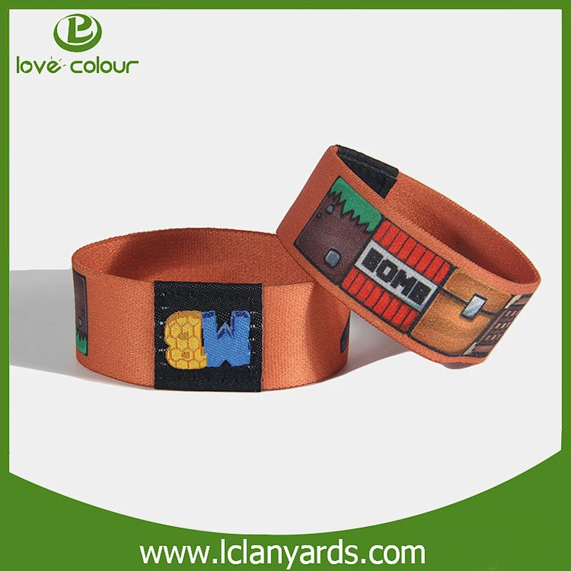 Factory directly sale cheap custom elastic wristbands no minimum