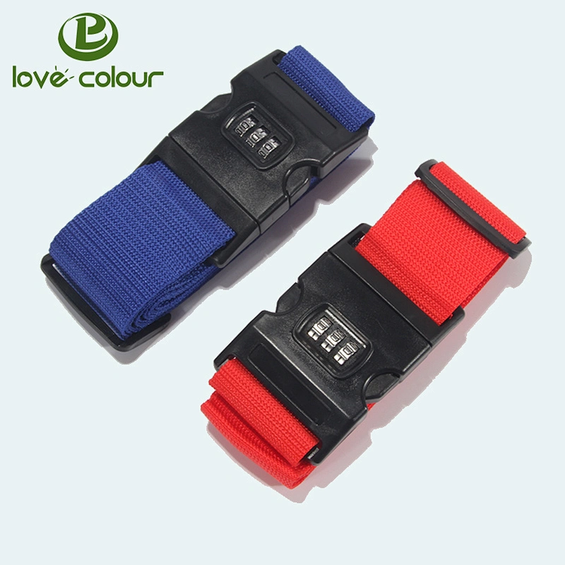 Custom Logo Adjustable Luggage Strap Suitcase Travel Bag Belt