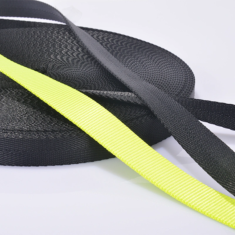 Custom 3/8 inch solid color wholesale nylon black fabric ribbon