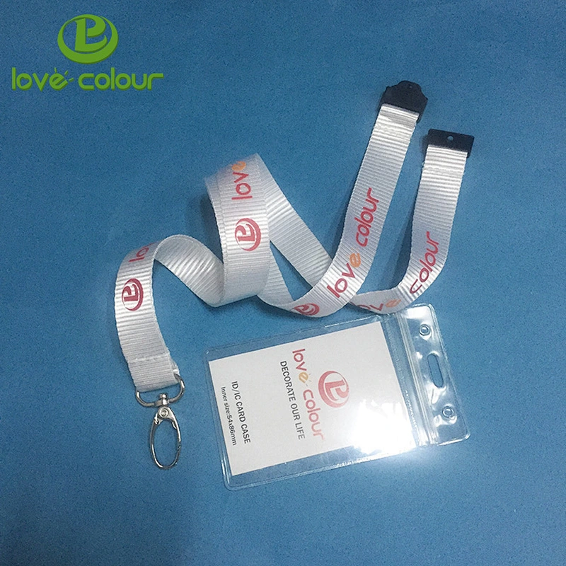 Promotion polyester custom id badge reel lanyards