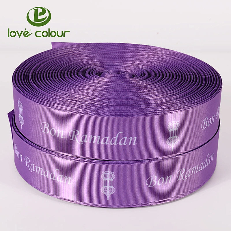 High quality custom dance polyester grosgrain gymnastic ribbons