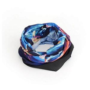 Unisex Fashion Multifunctional Polyester Neck Gaiter Black One Size