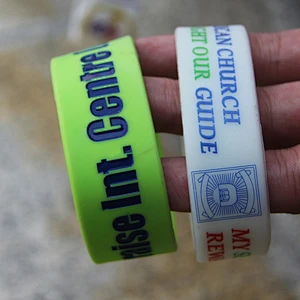 Custom Recycle use for charity silicon bracelets