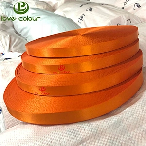 Custom polyester red color solid soft grosgrain ribbon