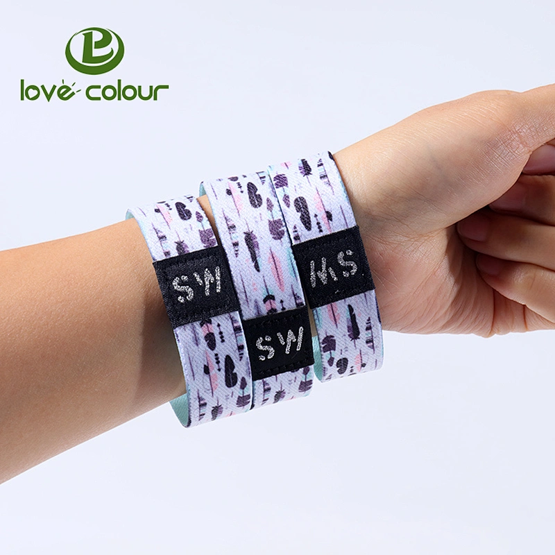 Custom printed event stretch wristband for party