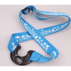 Custom water bottle holder neck strap