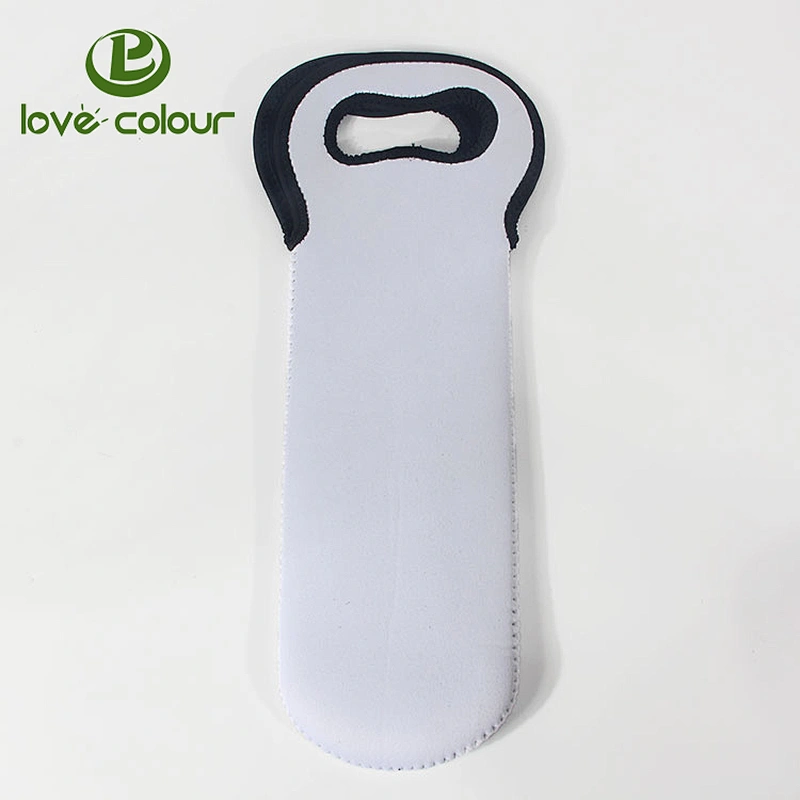 Custom color and size neoprene wine bottle cooler bag for promotion gift