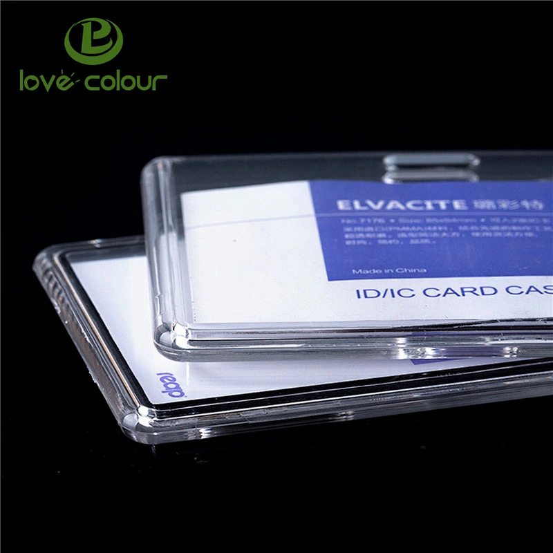 Custom good quality plastic acrylic hard card holder for exhibition