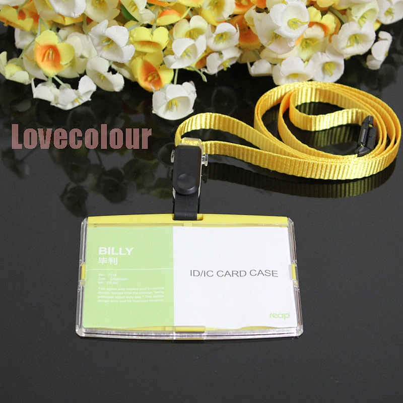 Factory Wholesale Grey Safety Breakaway Lanyard with ID Card Badge Holder