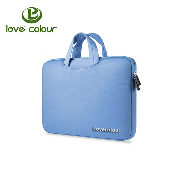 Different Size Water-resistant Red Handle Neoprene Laptop Sleeve Notebook Bags For Promotion