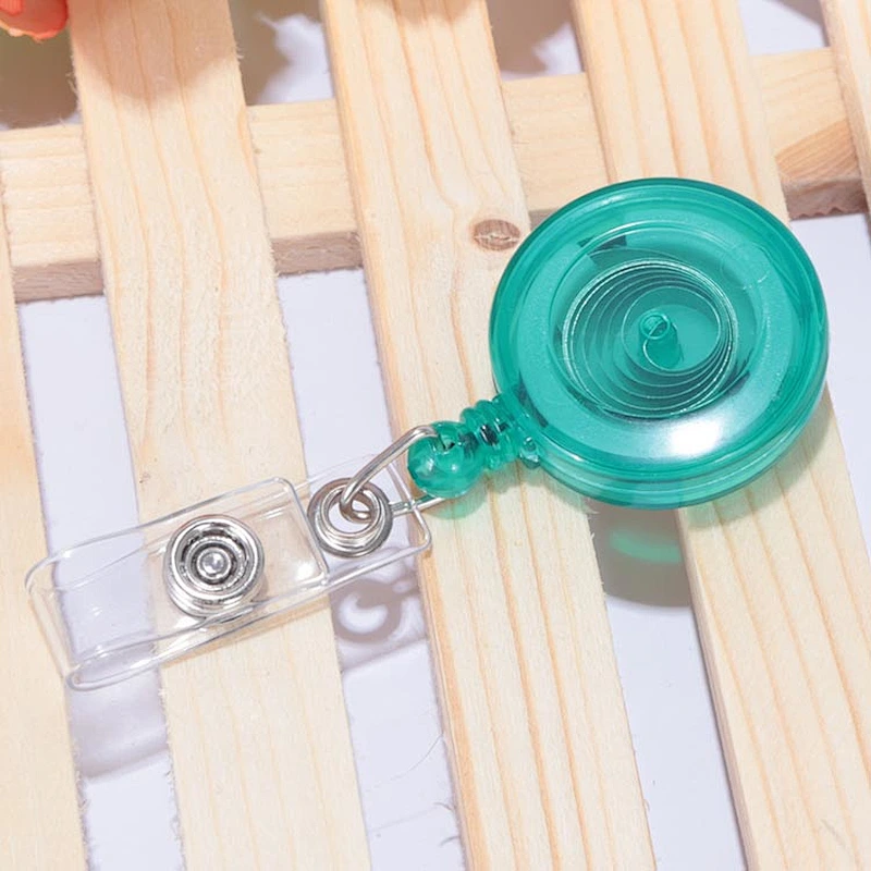 Custom plastic retractable badge reel for keychain