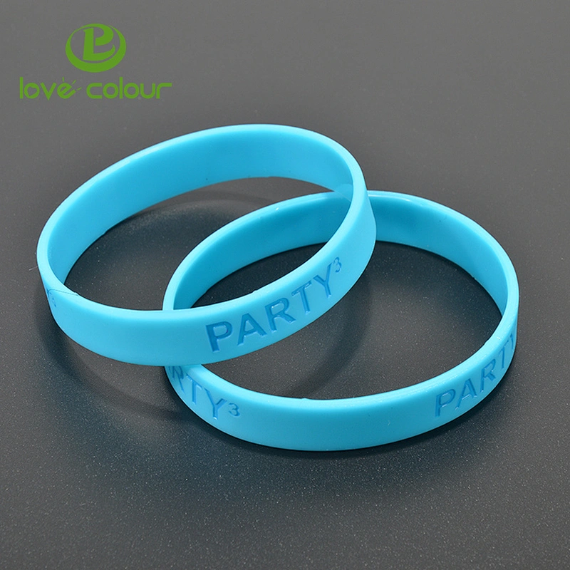 Custom Colored Unisex Soft Silicone Wristband Sport Bracelets with High Quality
