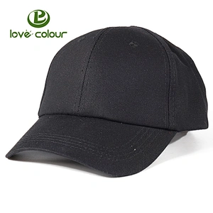 Hot fashion customized unisex blank black baseball hat