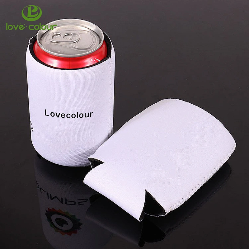 Custom foldable sublimation blank stubby holder 330ml waterproof neoprene can cooler