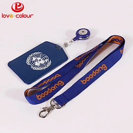 Lovecolour New design student id badge card holder with lanyard big discount