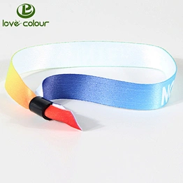 Cheap promotional polyester blank sublimation wristband custom