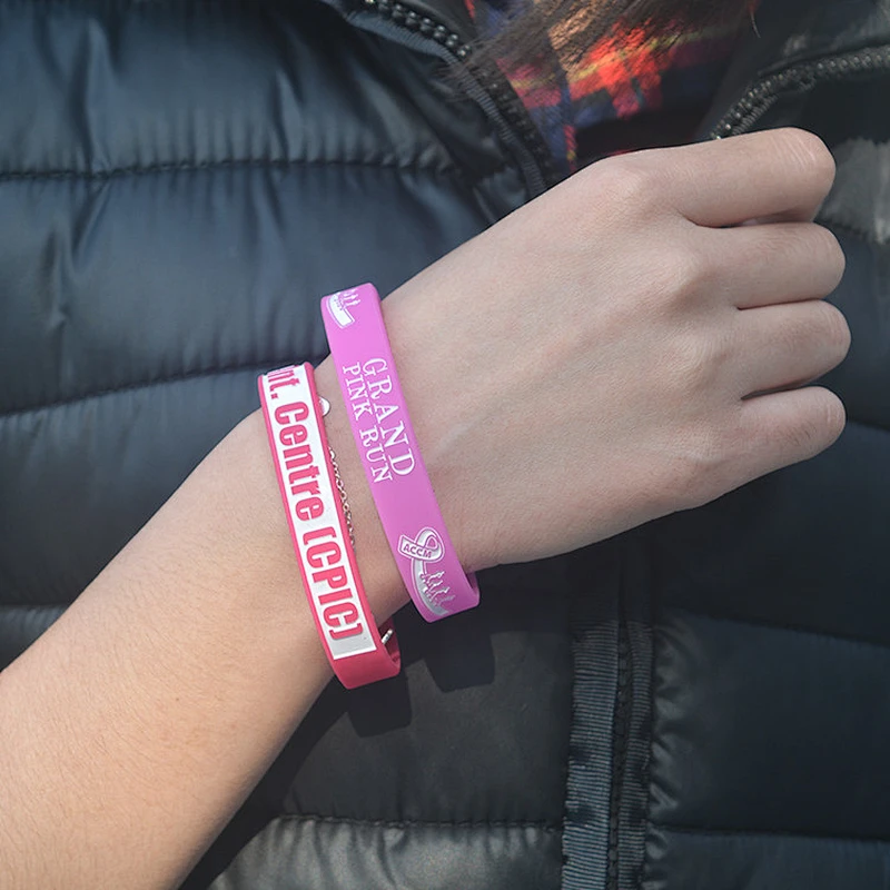 Event custom engraved personalized silicone bracelet