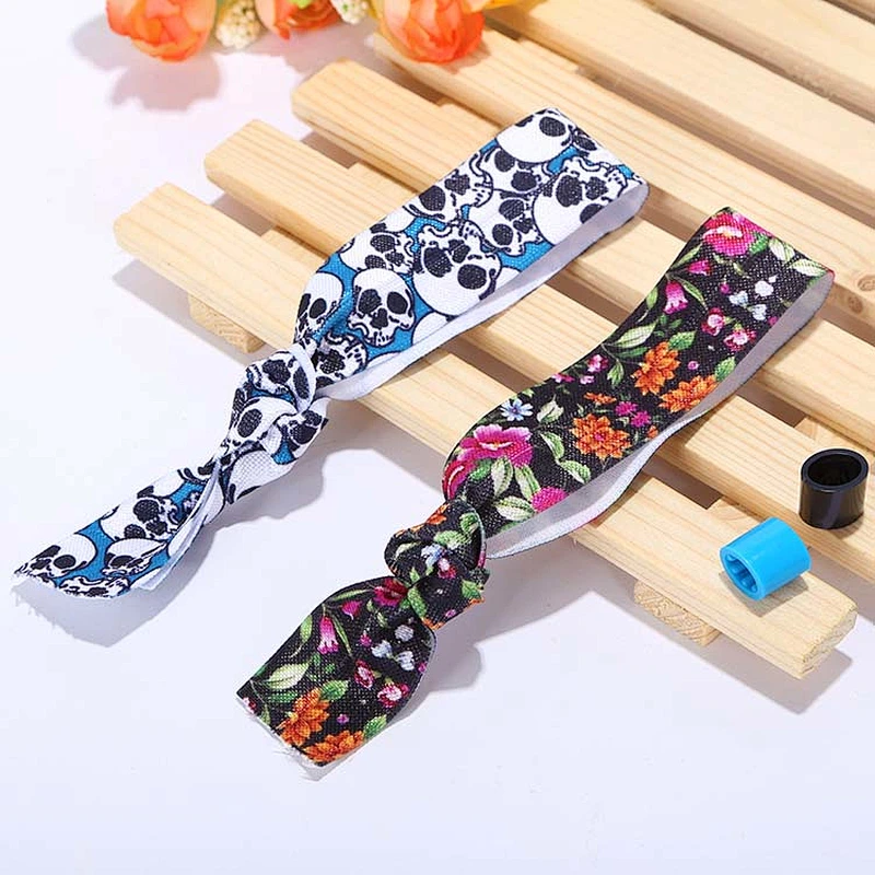 High quality custom printing fold over elastic ribbon