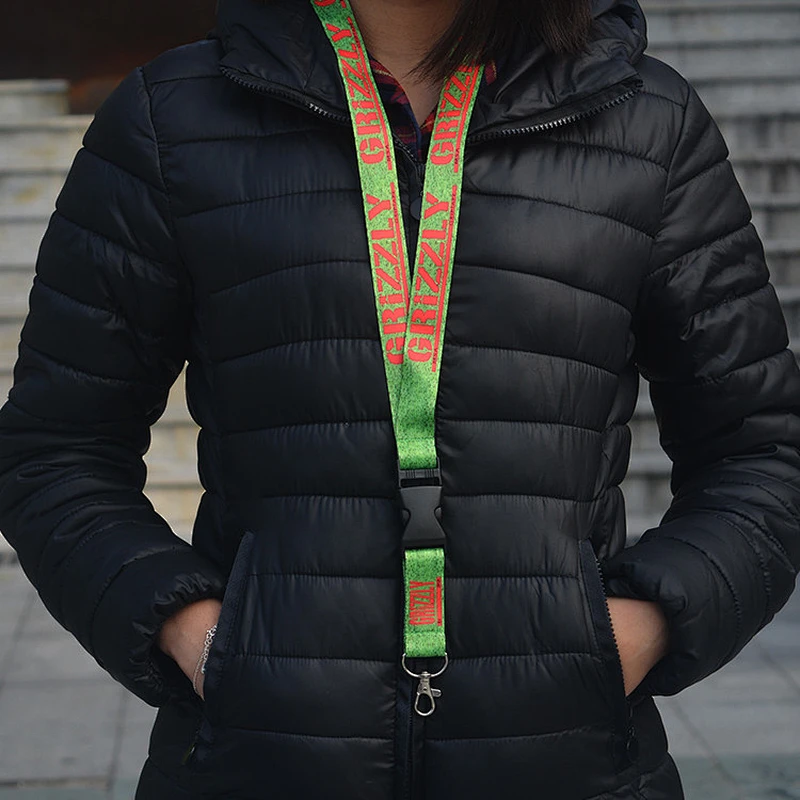 Durable Custom silkscreen keychain lanyard printing logo