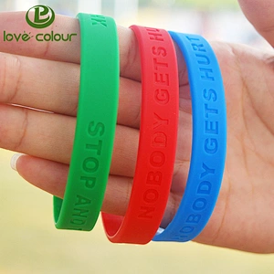 Custom Sport Fan Silicone Wristband/Merry Christmas Silicone Bracelets